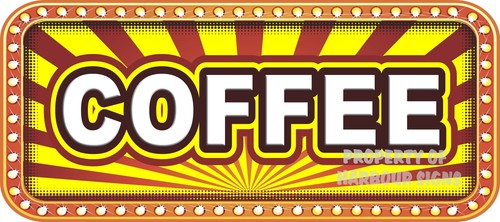 Coffee decal concession - decal,