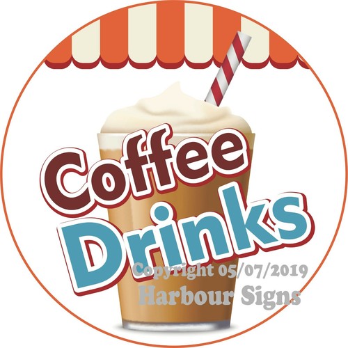 Coffee drink decal choose - drink, (choose