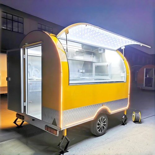 Street food trailer bubble tea - food,