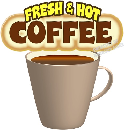 Coffee fresh hot decal - coffee,