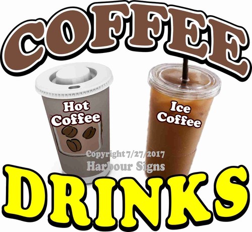 Coffee drinks decal choose - drinks,