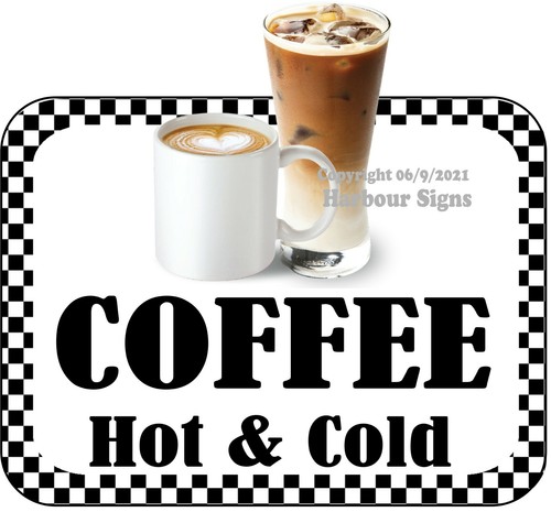 Coffee hot cold decal - hot, food