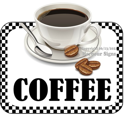 Coffee decal food truck - food,