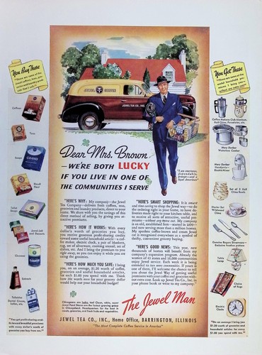 Original 1928 jewel tea ad - 1928, co