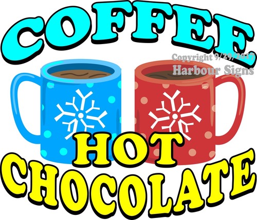 Coffee hot chocolate decal - hot,