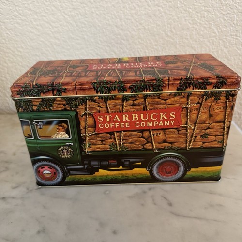 Starbucks coffee tin metal - starbucks,
