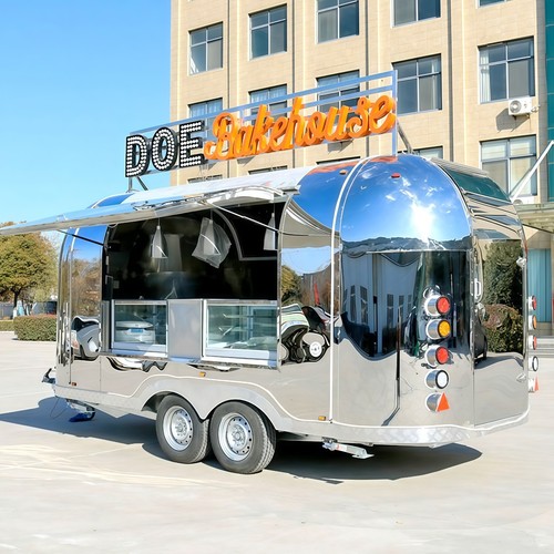 Food truck trailer mobile - food,