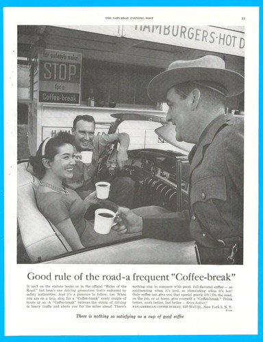 Coffee break truck - stop, police