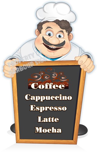 Coffee decal cappuccino - decal,