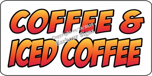Coffee ice decal - coffee,
