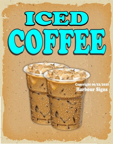 Iced coffee decal choose your - iced,