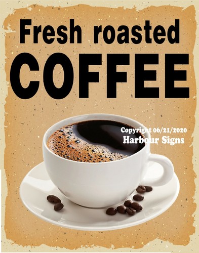 Fresh roasted coffee decal - fresh,