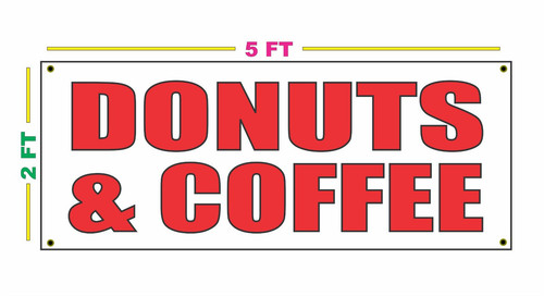 2x5 donuts coffee - 2x5, banner